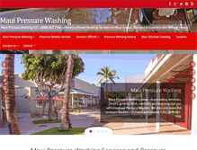 Tablet Screenshot of mauipressurewashing.com